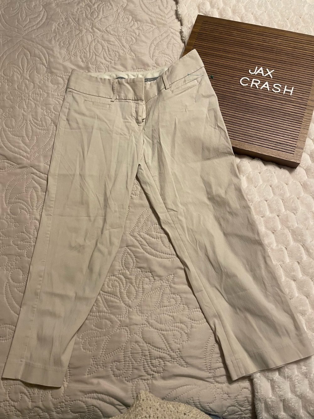 Express Editor Trousers in Light Beige